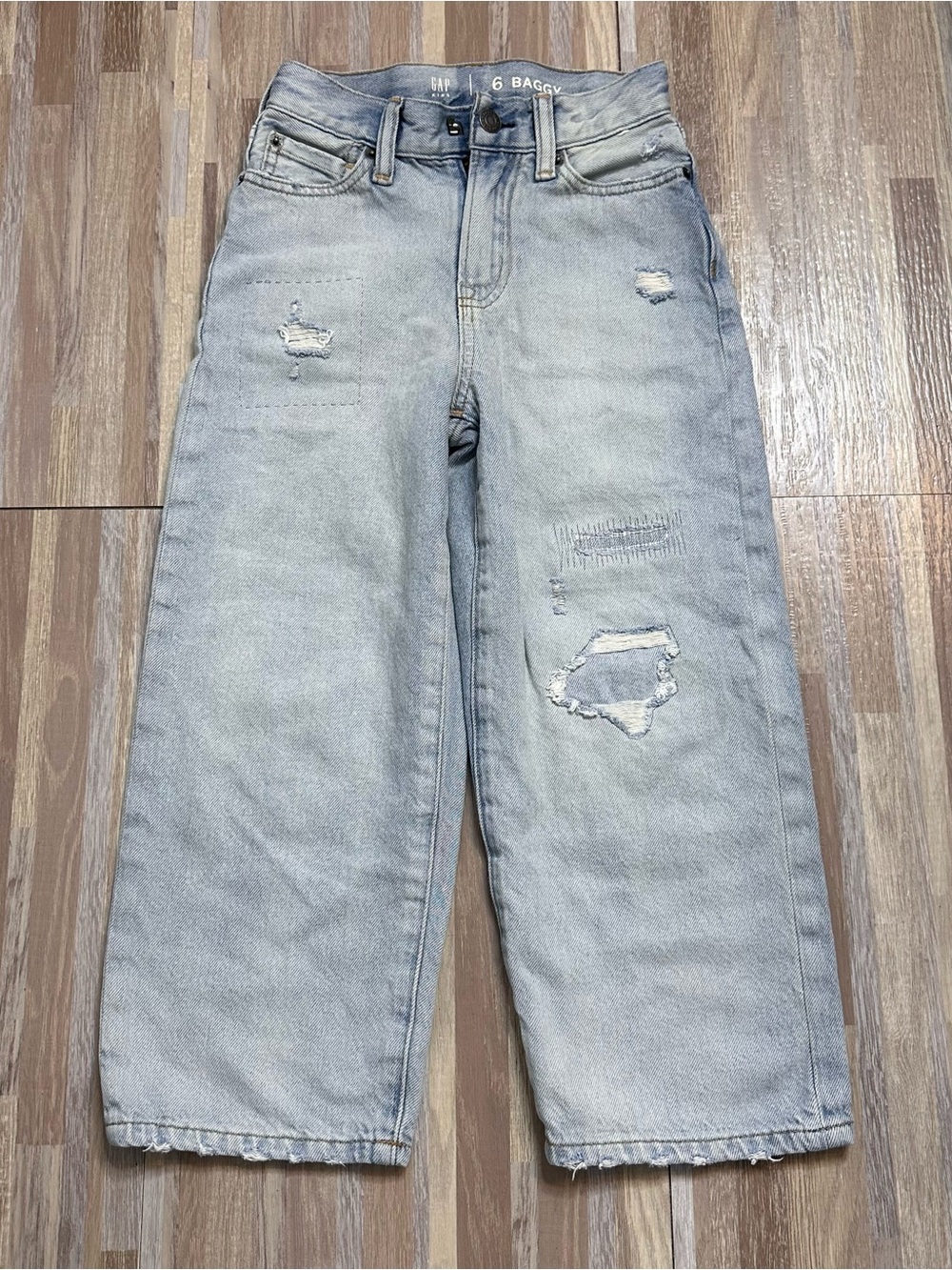 GAP Light Blue Relaxed Baggy Kids Jeans Youth Size 6